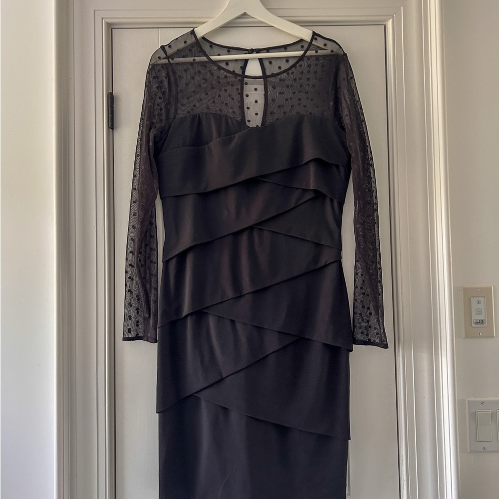 White House Black Market Elegant Slimming Black Cocktail Dress